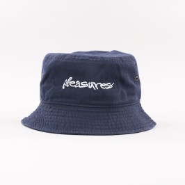 NAVY HIDE LOGO BUCKET HAT
