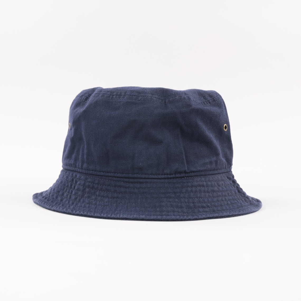 NAVY HIDE LOGO BUCKET HAT