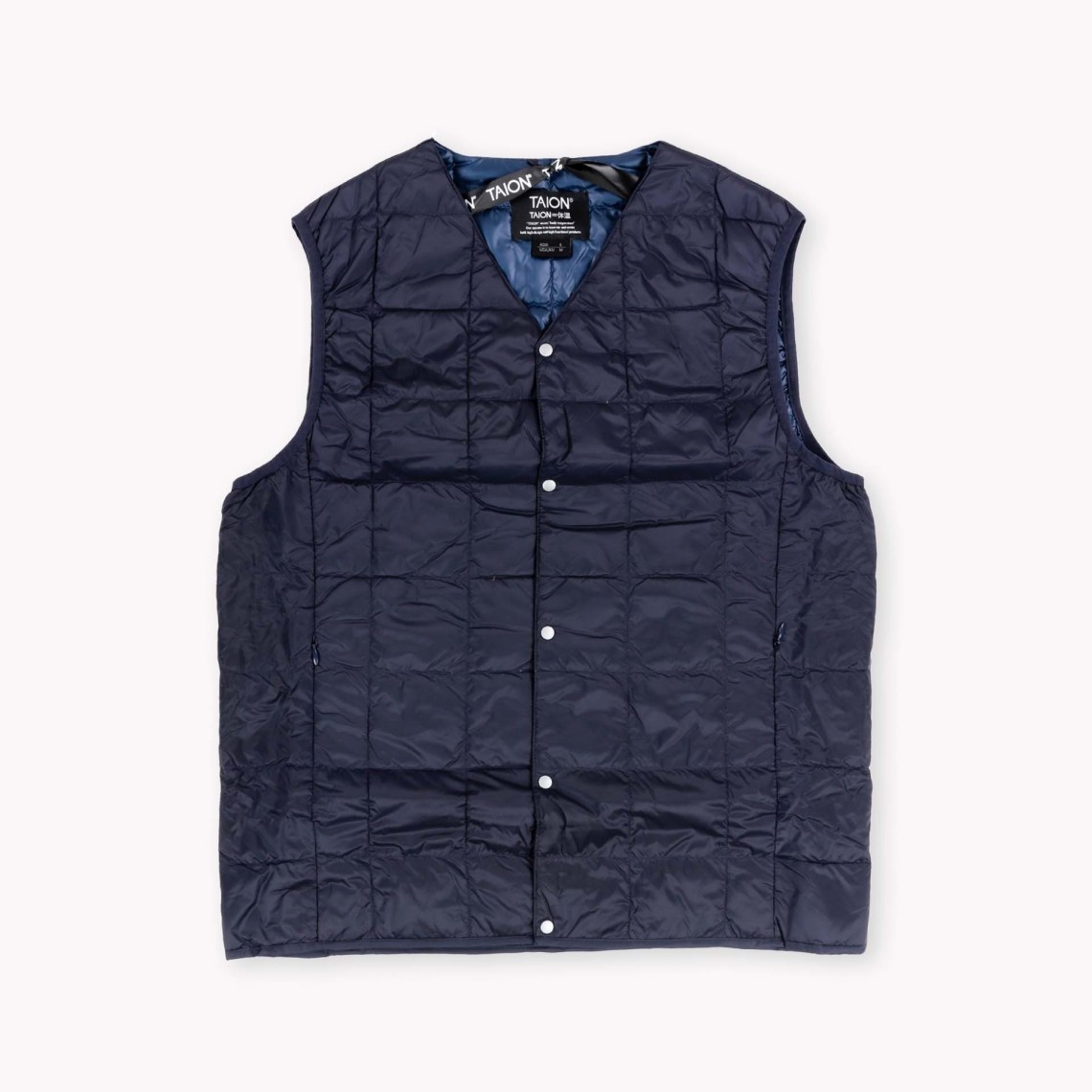 V NECK BUTTON DOWN VEST