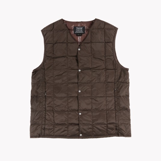 V NECK BUTTON DOWN VEST