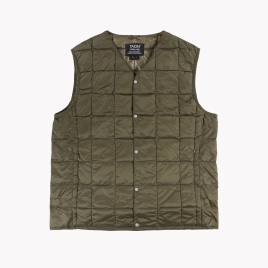 V NECK BUTTON DOWN VEST