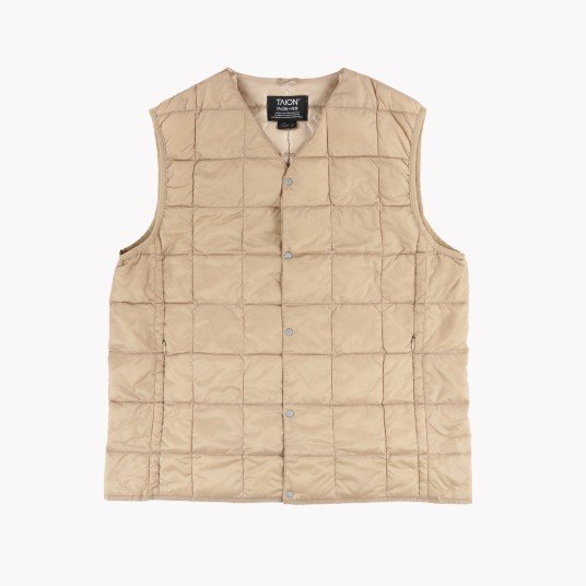 V NECK BUTTON DOWN VEST
