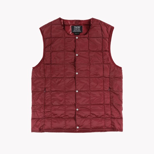 CREW NECK BUTTON DOWN VEST