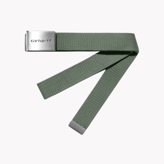 CLIP BELT CHROME CANVAS