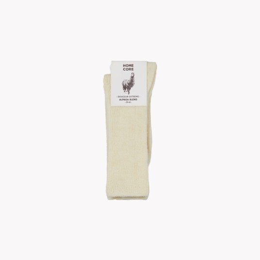 ALPACA BLEND SOCKS WHEAT