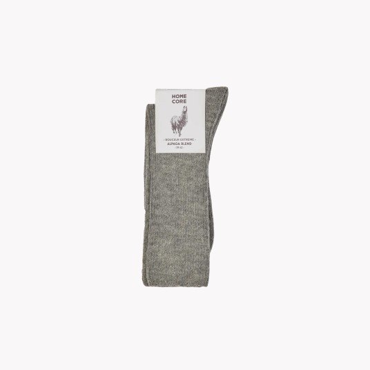 ALPACA BLEND SOCKS STEEL GREY