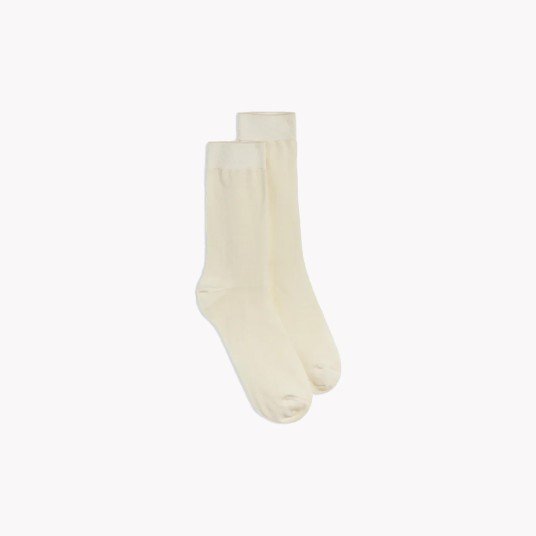 FINE COTTON SOCKS IVORY