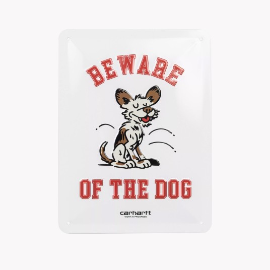 WILD DOG BEWARE PLATE METAL