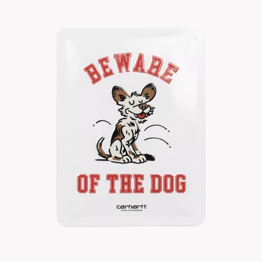 WILD DOG BEWARE PLATE METAL