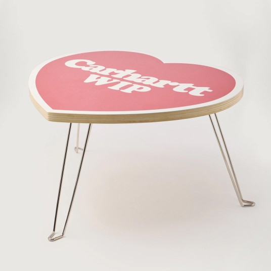 HEART FOLDING TABLE BIRCH...