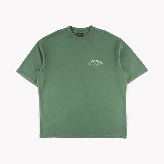 PREMIUM GREEN TEE STONE WASH