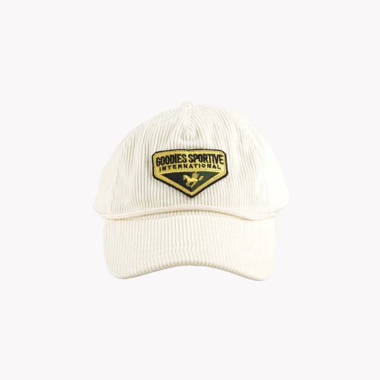 BONE CORDUROY CAP