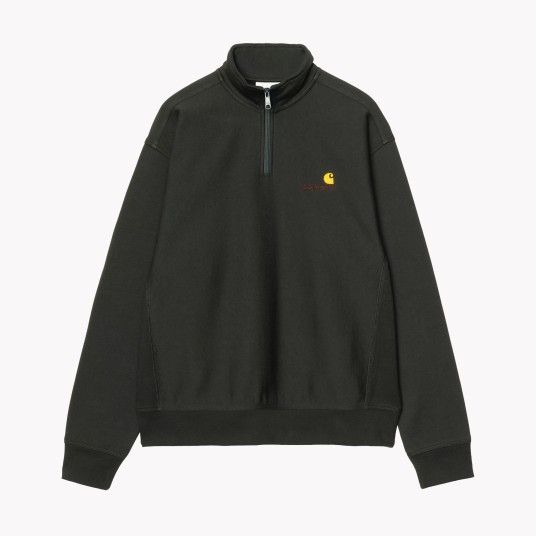 HALF ZIP AMERICAN SCRIPT SWEAT