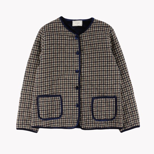 VESTE DANIELA CUADROS AZUL