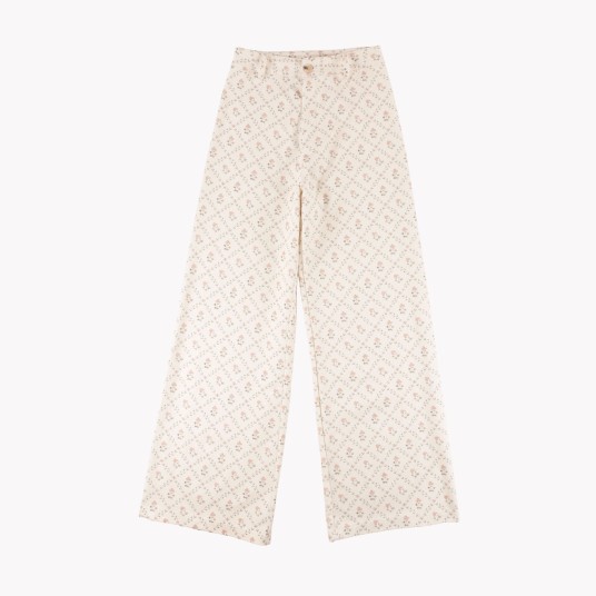 PANTALON PAULA FLORES ROSA
