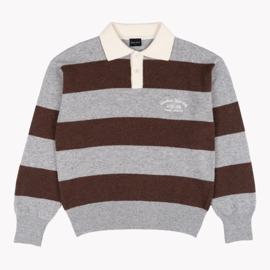 SHITAKE POLO BROWN/GREY