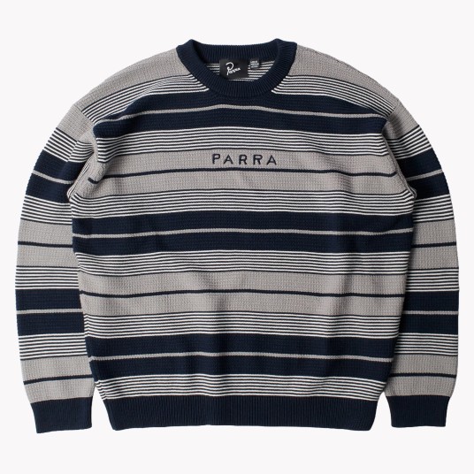 NEATLY STRIPED PULL NAVY BLUE