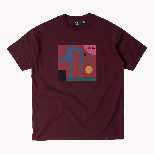 TRIPPED UP T-SHIRT DARK RED
