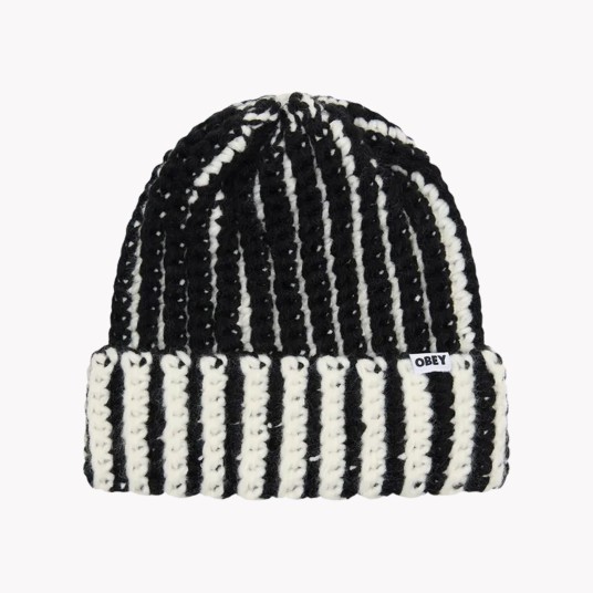 OBEY SCOUT BEANIE BLACK MULTI