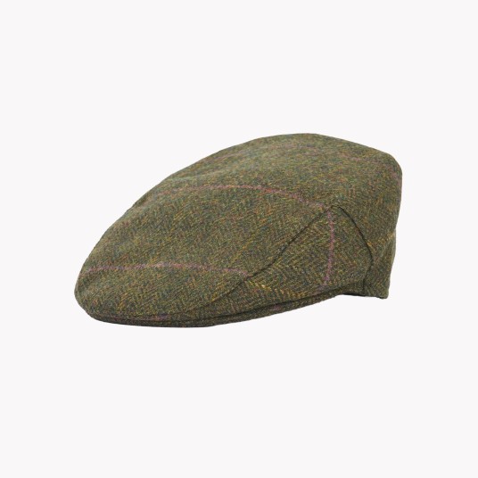CRIEFF FLAT CAP OLIVE/RE