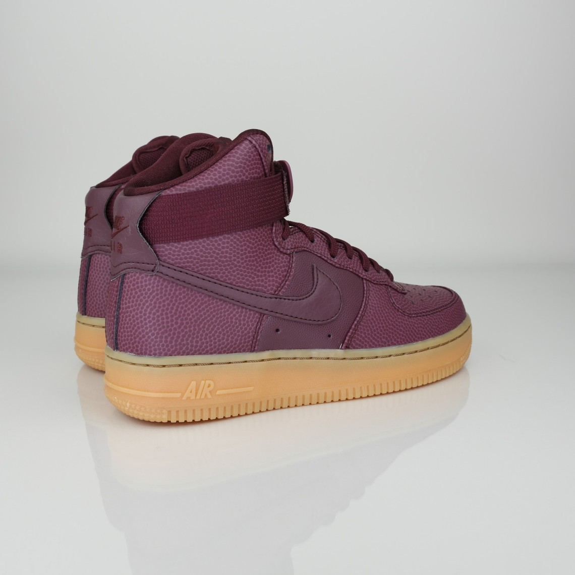 Maroon high top air force ones outlet
