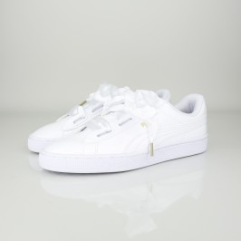 WNS BASKET HEART PATE WHT